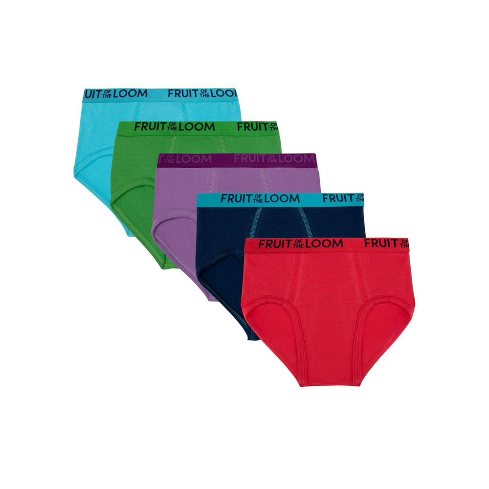 BRAND NEW boy youth fruit of the loom 5 pack briefs size L 12-14